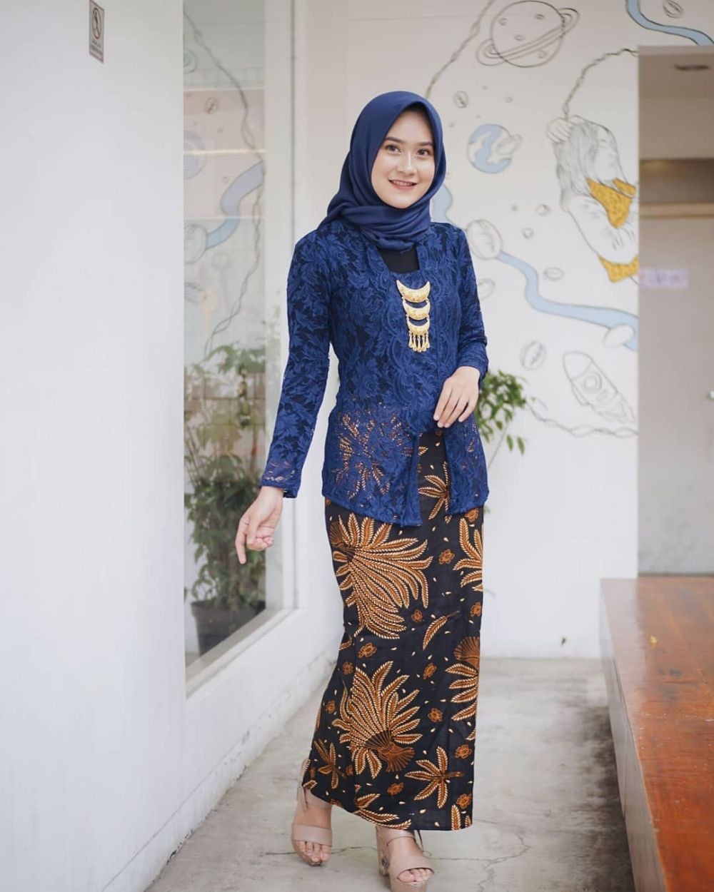 Model Kebaya Muslim Brokat