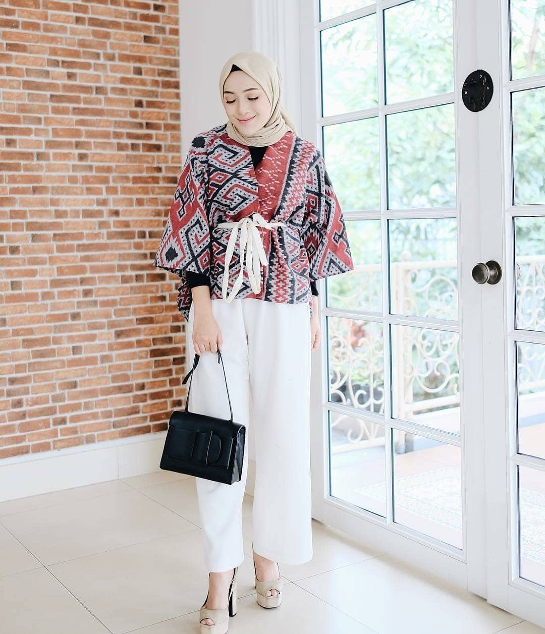 Baju batik muslim model kimono