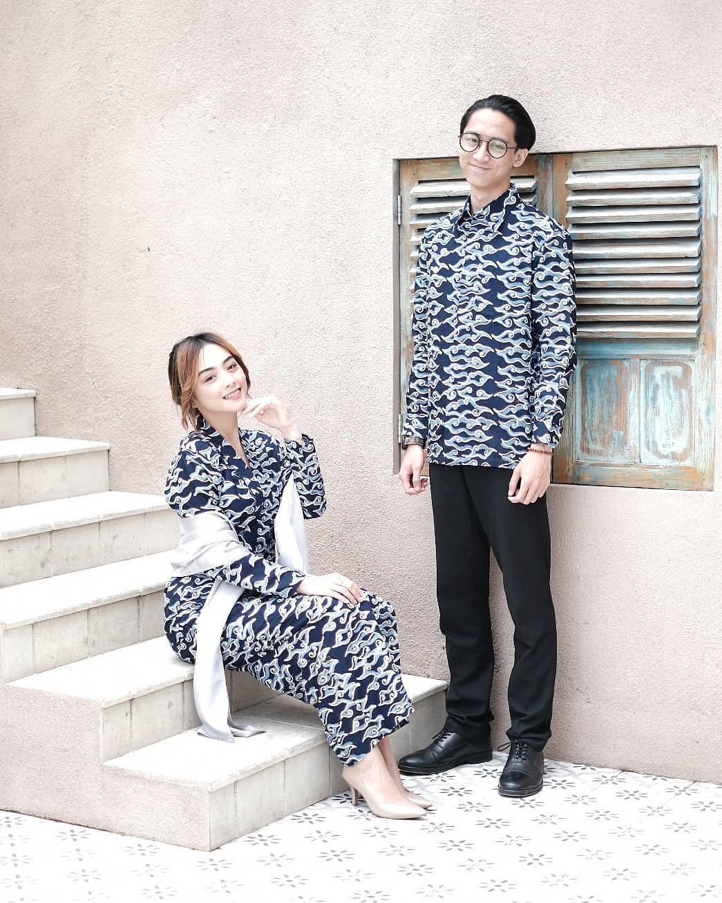 Batik Couple Long Dress