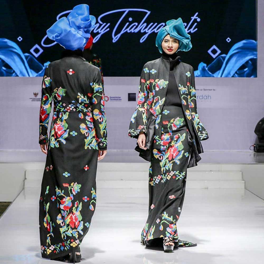 Gamis batik cantik model blazer