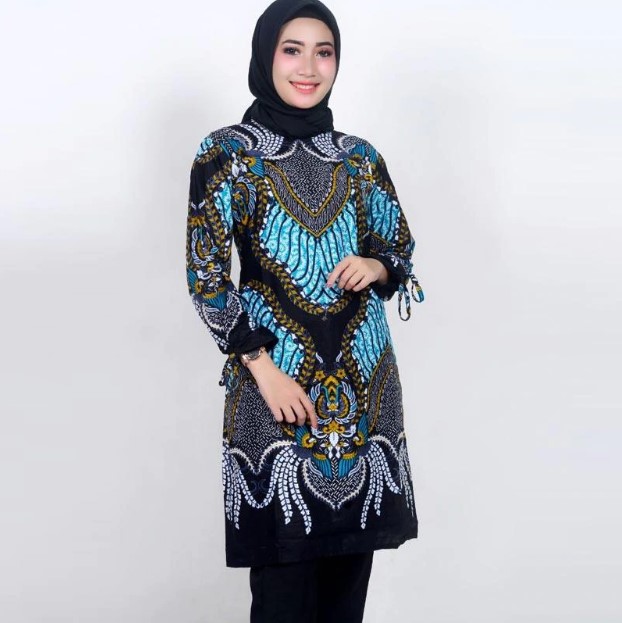 Model Baju Batik Kerja Wanita Muslim