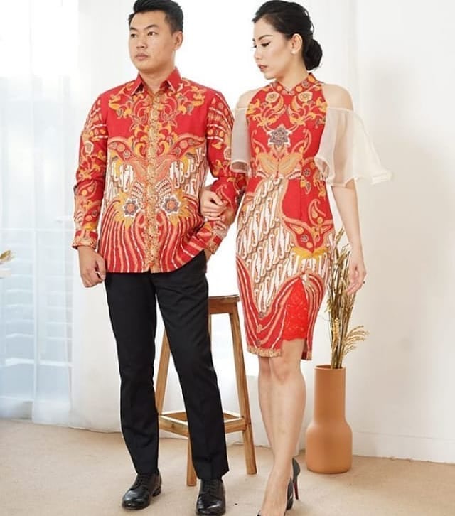 Model Batik Couple Renda