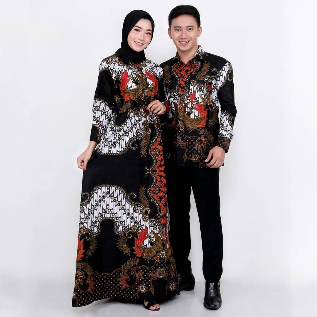 Model Batik Sarimbit Gamis