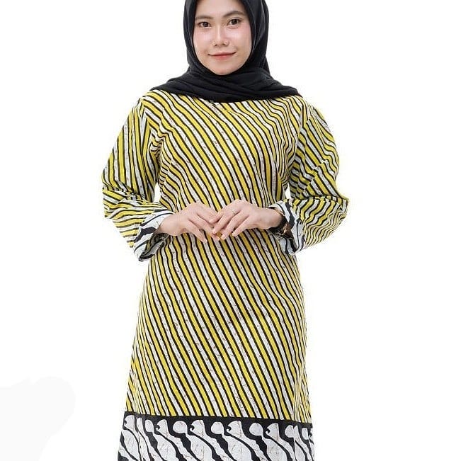 Model Tunik Batik Kerja