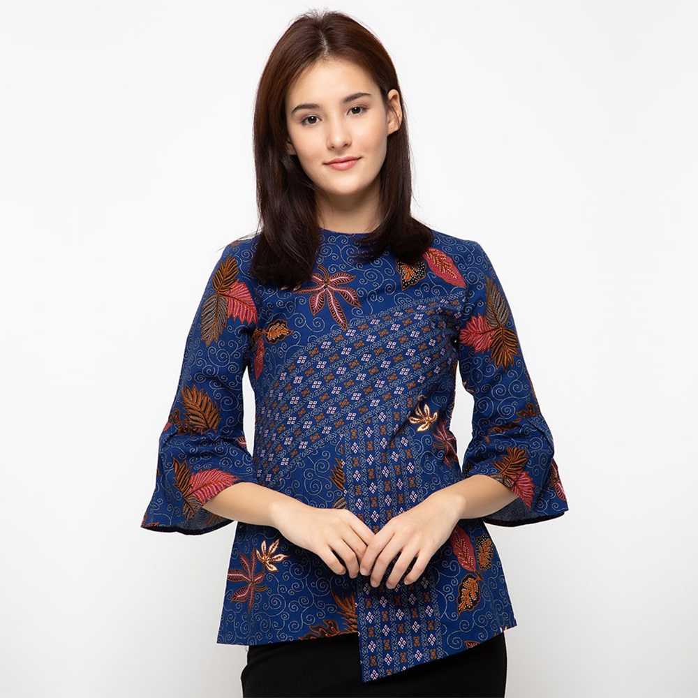 Model batik kerja blouse cantik anggun