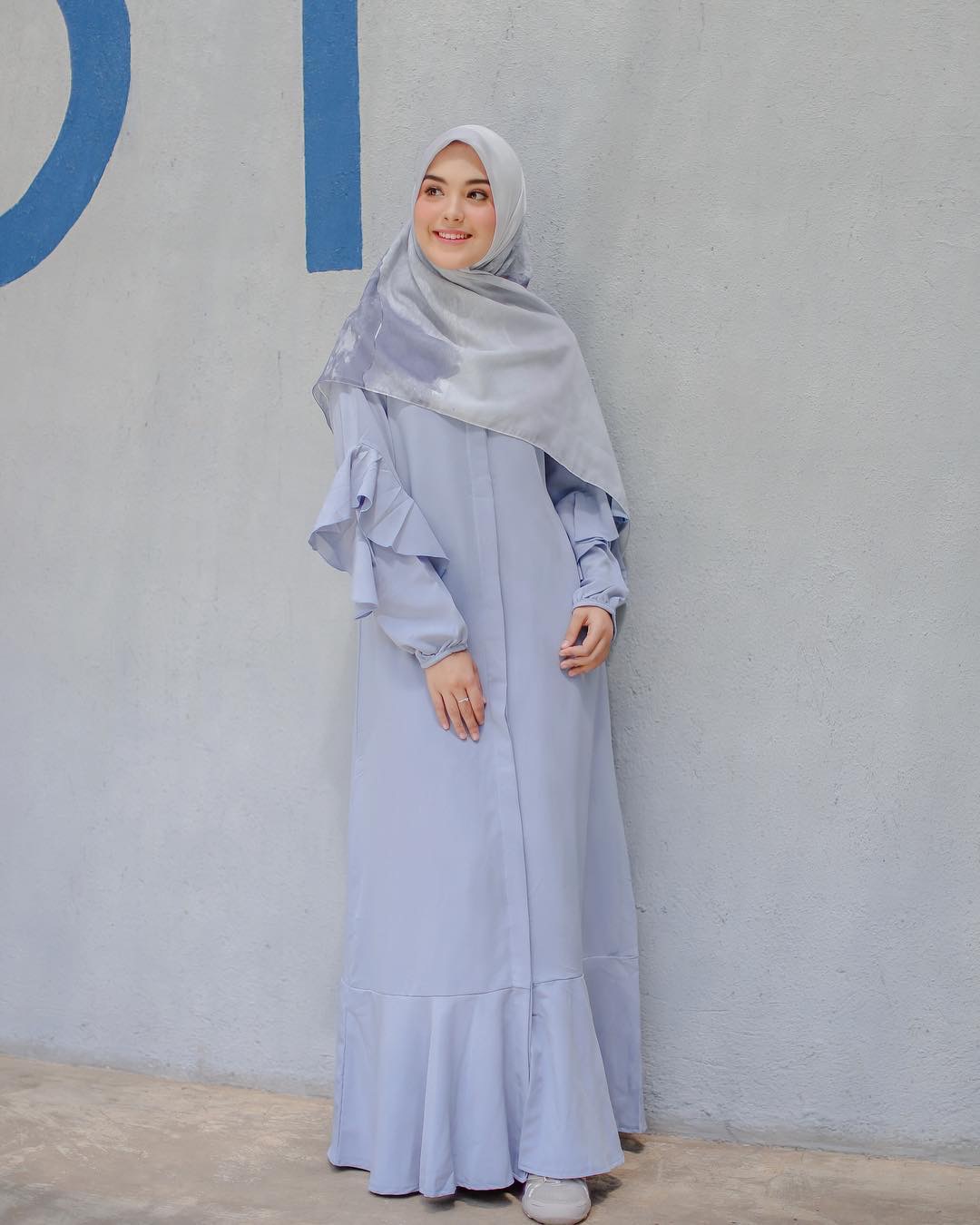 Kancing Contoh Model Ujung Lengan Baju Gamis Hijabfest