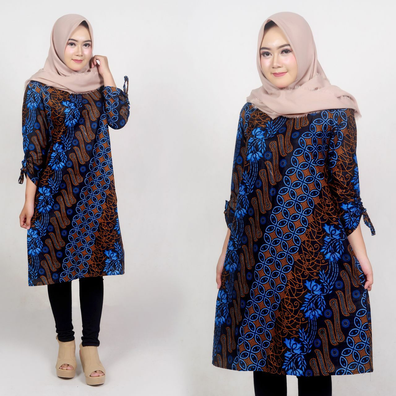 Atasan Batik Kawung Kombinasi Parang