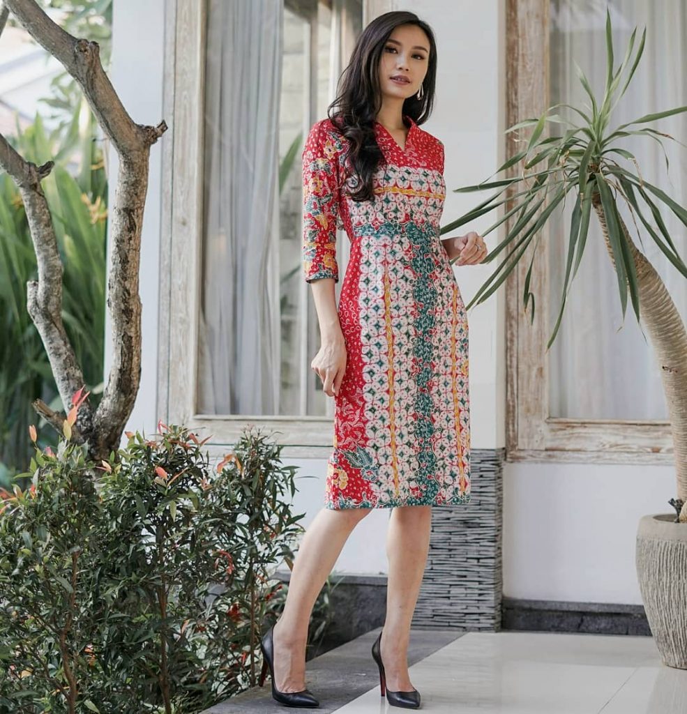Dress Formal Kawung Kombinasi