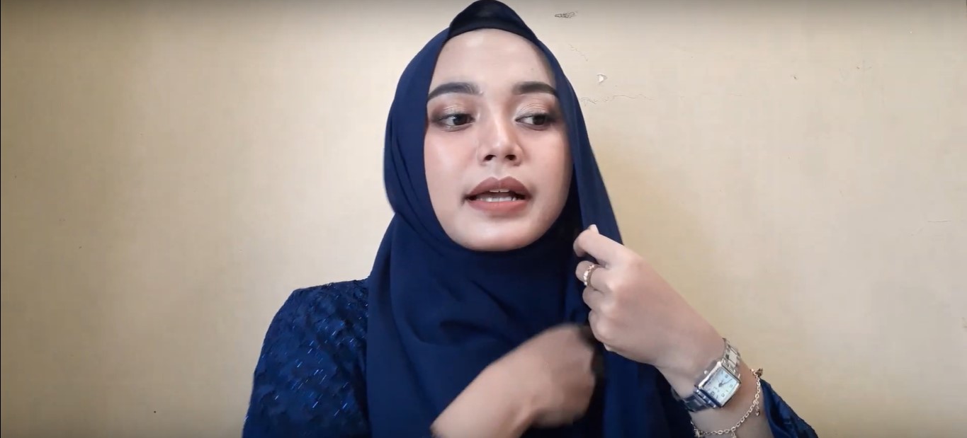 Tutorial Hijab Pesta Simpel