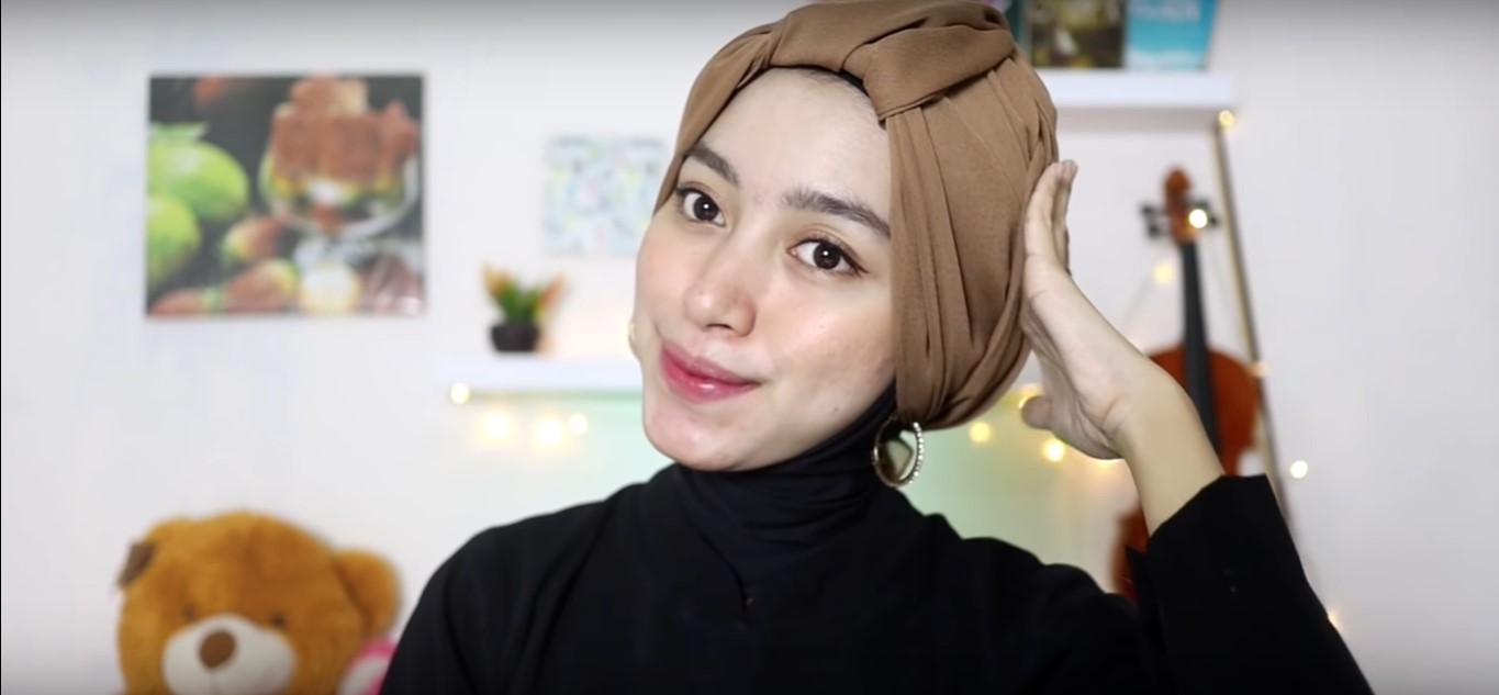 Tutorial Hijab Turban Pesta