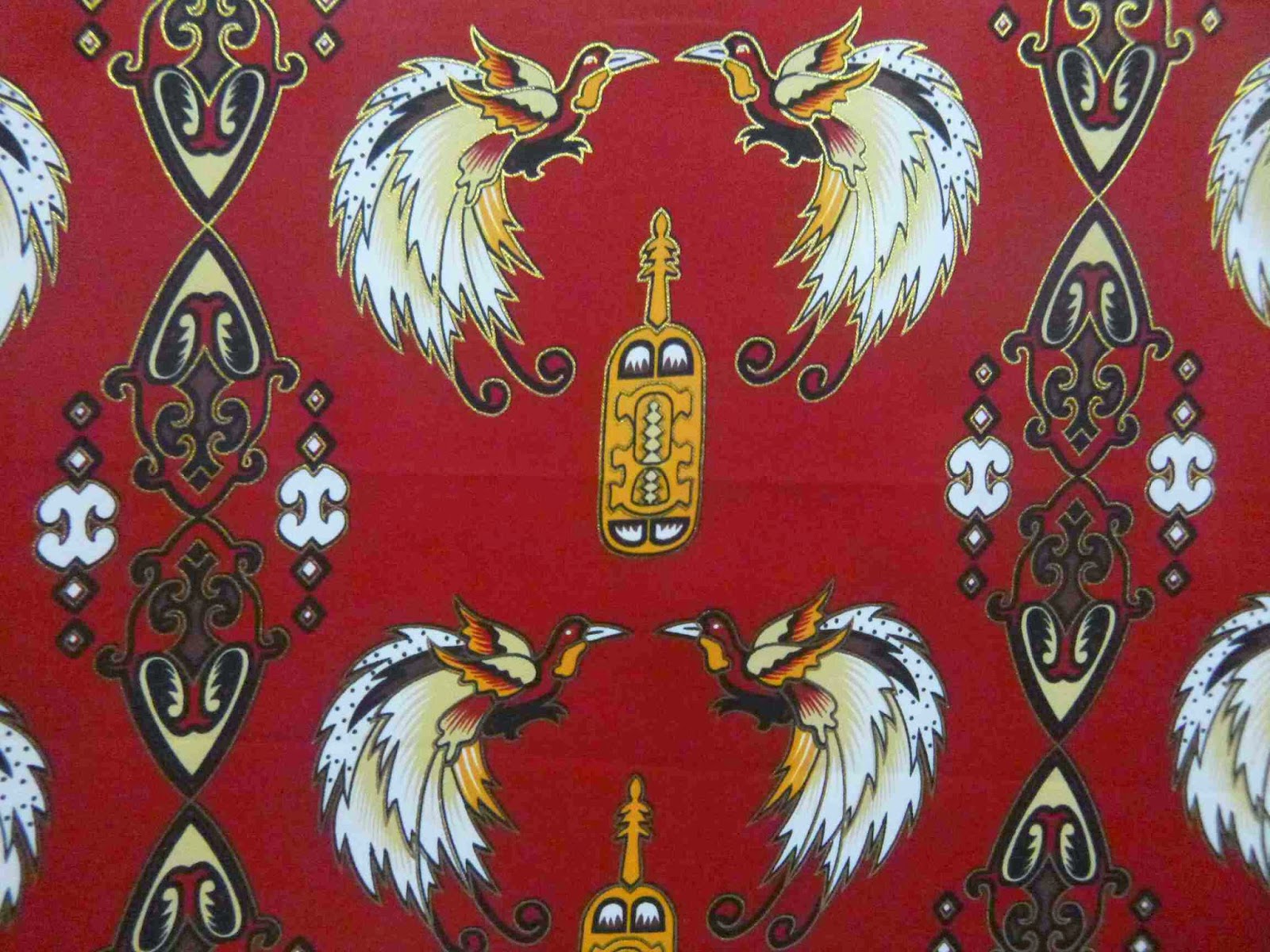 Batik Papua Motif Tifa Honai