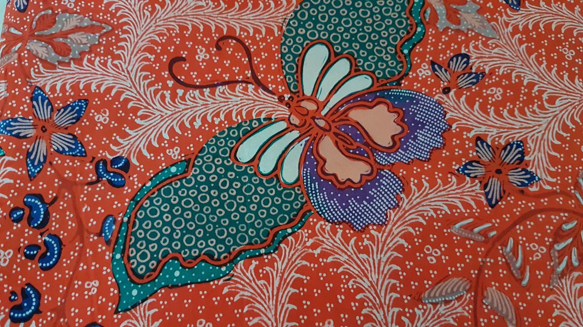 Batik pekalongan motif butterfly