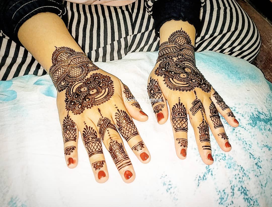 Contoh Henna Art Pengantin