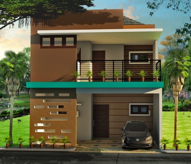 Contoh Desain Rumah Minimalis 2 Lantai Ukuran 6x12