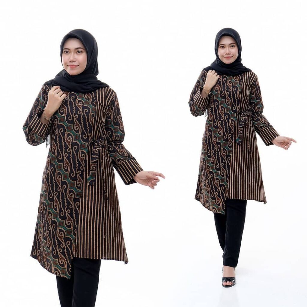 √ 45+ Model Tunik Batik : Modern, Elegan, Kerja & Kombinasi
