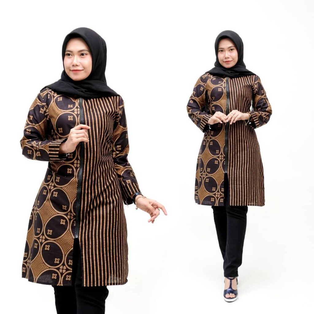 √ 45+ Model Tunik Batik : Modern, Elegan, Kerja & Kombinasi