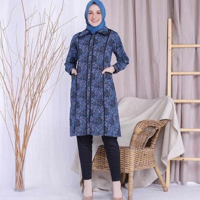 √ 45+ Model Tunik Batik : Modern, Elegan, Kerja & Kombinasi