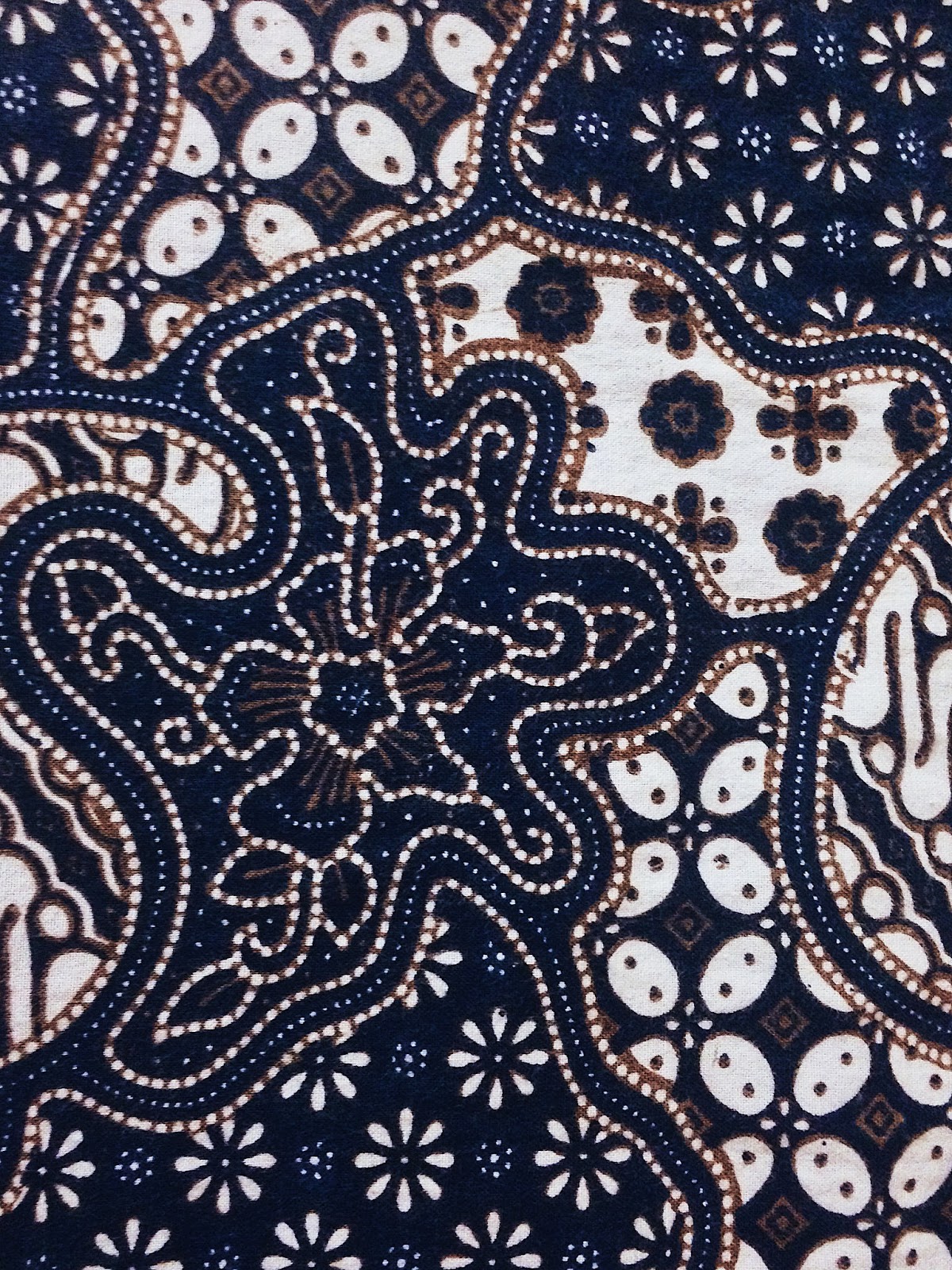 Batik pekalongan motif bunga klasik