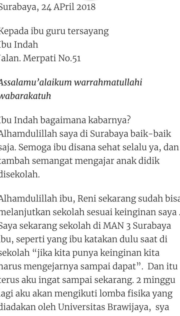 10 Contoh Surat Pribadi Untuk Teman Sahabat Orang Tua And Guru 9502